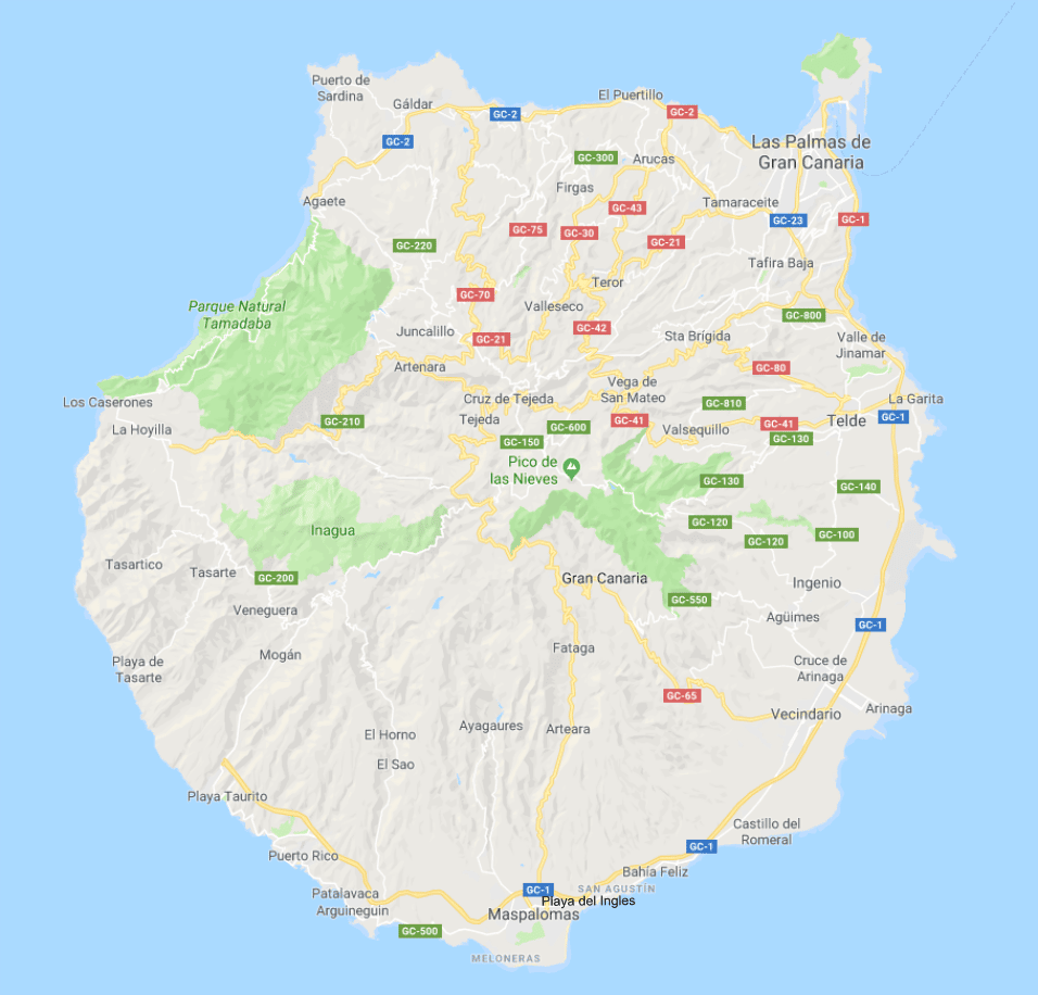 Gran Canarian kartta
