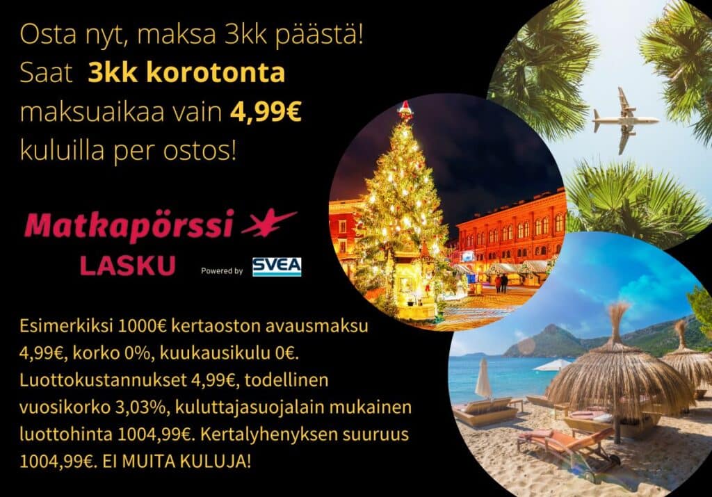 Black Friday matkatarjoukset ja lentotarjoukset 2023 - Satavarma suomalainen